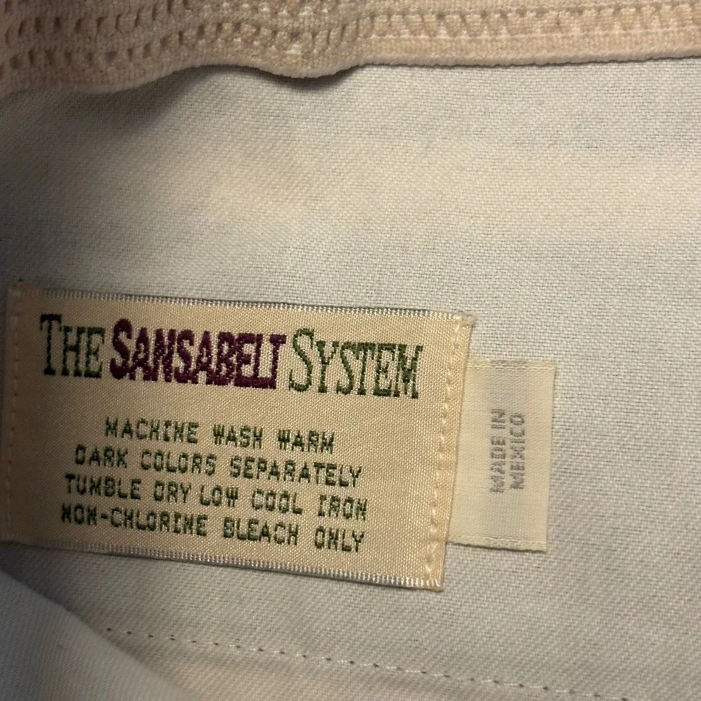 Sansabelt Dress Slacks Mens 35x29 Gray Vintage Beltless Straight Leg Pants